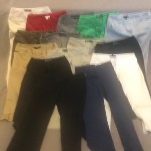 Bundle of 13 Crop pants & 2 long  added for FREE